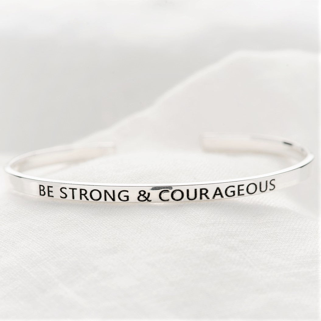 Sterling Silver Custom Engraved Skinny Stacking Cuff Bracelets | 1/8" Wide