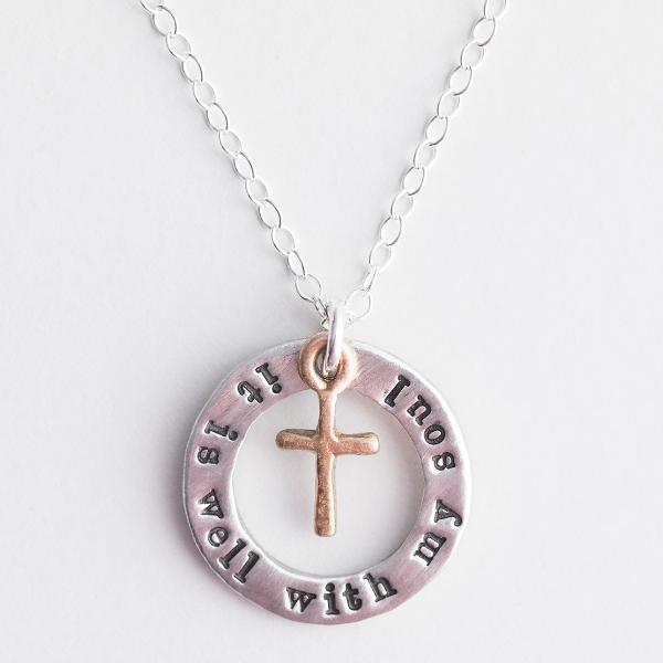 It Is Well With My Soul Necklace | The Vintage Pearl