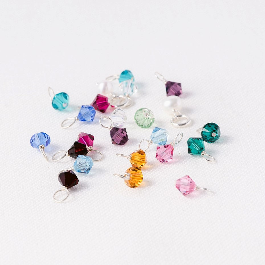 Swarovski Crystal Birthstone Charm | Personalized Add On Charm