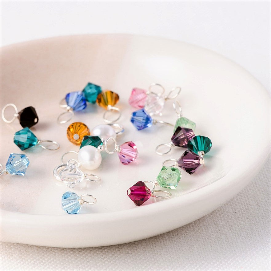 Swarovski Crystal Birthstone Charm | Personalized Add On Charm