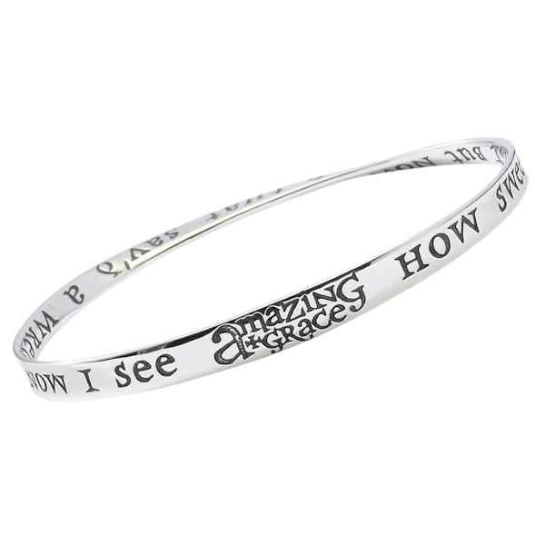 Amazing Grace Mobius Bangle Bracelet | Sterling Silver or 14k Gold