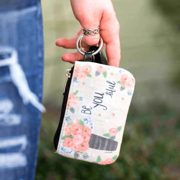 Be You-ti-ful ID Wallet Coin Purse Keychain