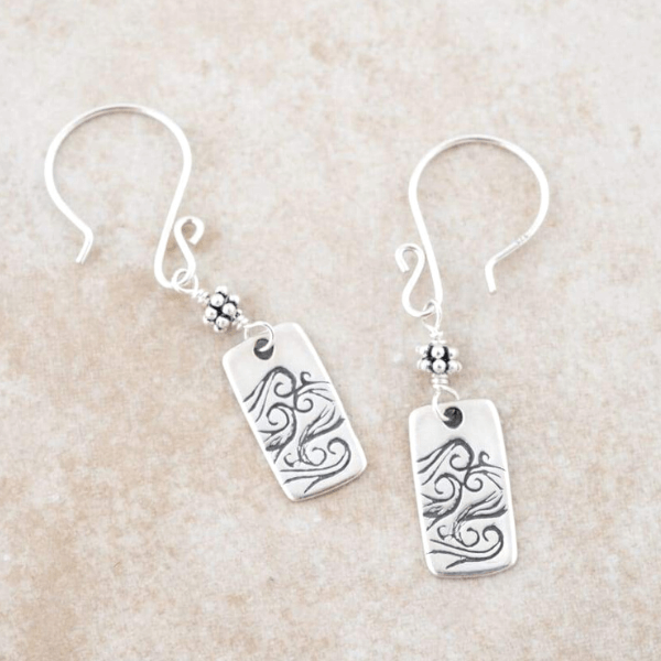 Sterling Silver Be Still Earrings | Psalm 46:10