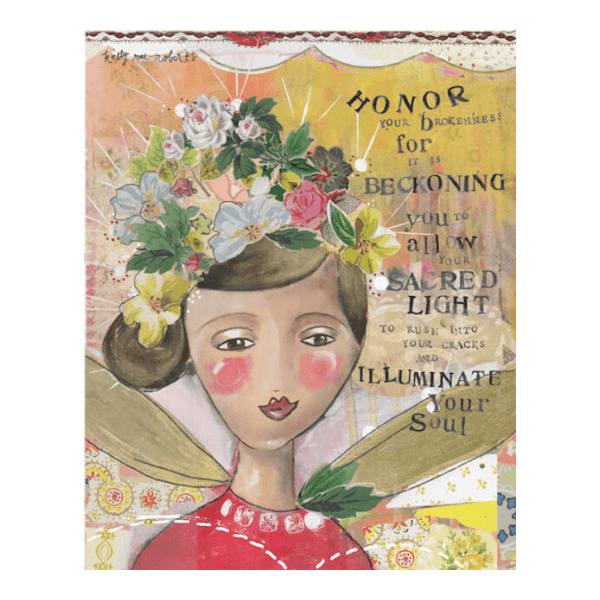 Kelly Rae Roberts Honor Your Brokenness Matted Print | Artist Signed