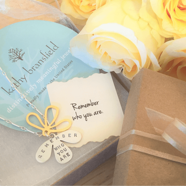 Remember Who You Are Sterling Silver Necklace | Kathy Bransfield