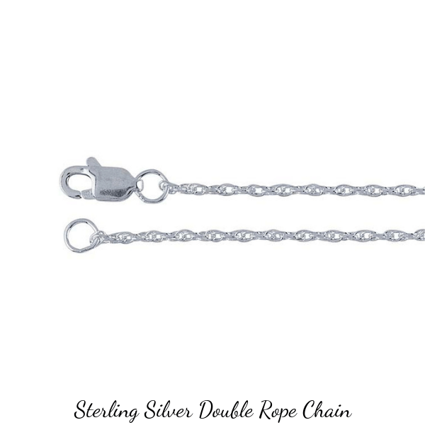 Sterling Silver Double Rope Chain